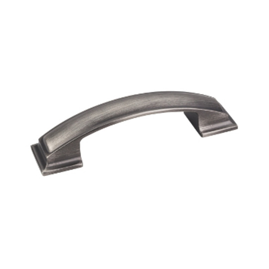 5in. Overall Length Pillow  Cabinet Pull Brushed Pewter